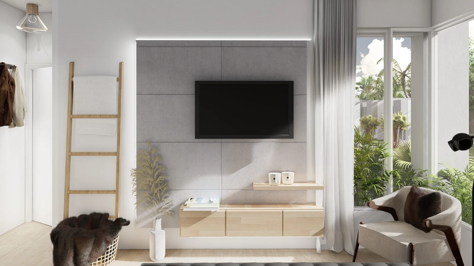 Eco Avalon townhouse living room interior view